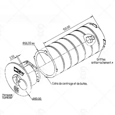 Tube à clés Deny 18617