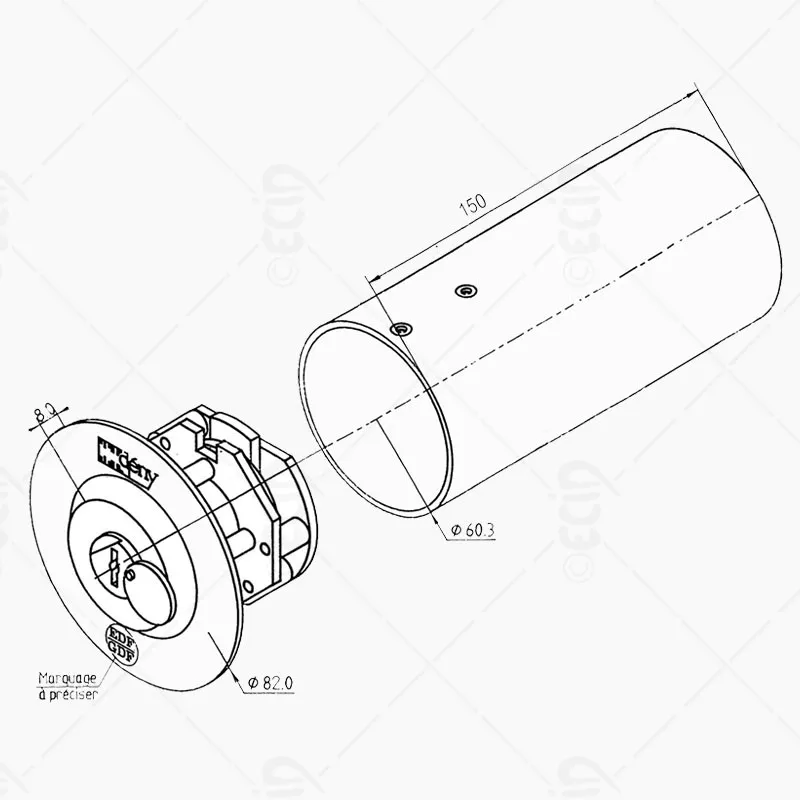 Tube à clés Deny 18419