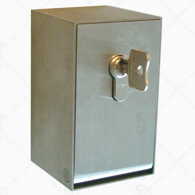 Coffre à clé inox à pêne ressort pour canon 10/30