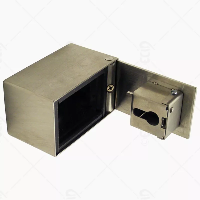 Coffre à clé inox à pêne ressort pour canon 10/30