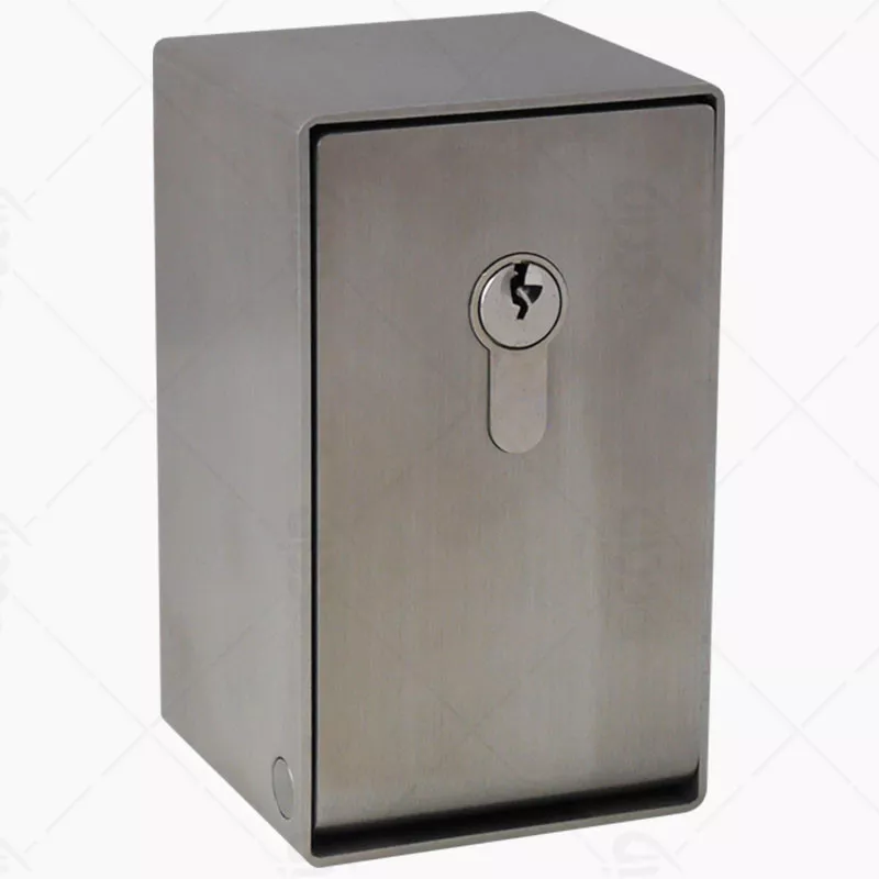 Coffre à clé inox à pêne ressort pour canon 10/30