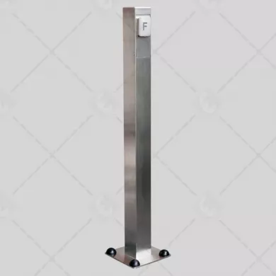 Coffre inox sur pied