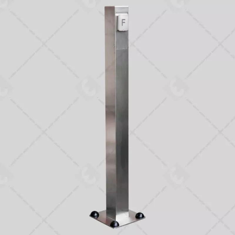 Coffre inox sur pied