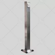 Coffre inox sur pied