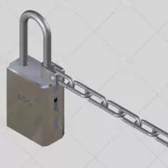 iLOQ S5 - cadenas grade 3 anse haute + chaîne