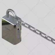 iLOQ S5 - cadenas grade 5 anse courte + HTR + chaîne