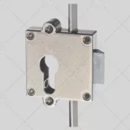 Serrure de meuble 3pts clé I pêne 1/2 tour + crochets