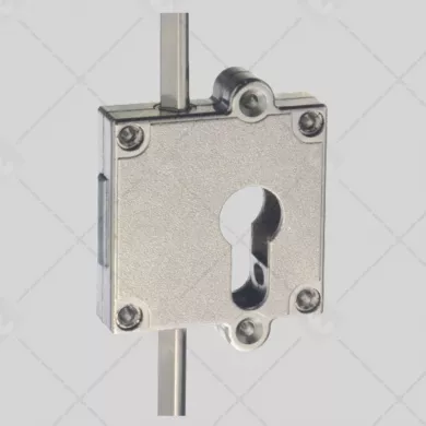 Serrure de meuble 3pts pêne dormant + crochets