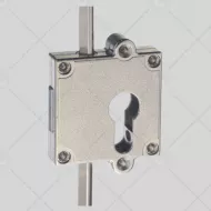 Serrure de meuble 3pts pêne dormant + crochets