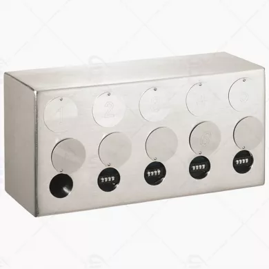 Support applique avec 10 tubes à clés