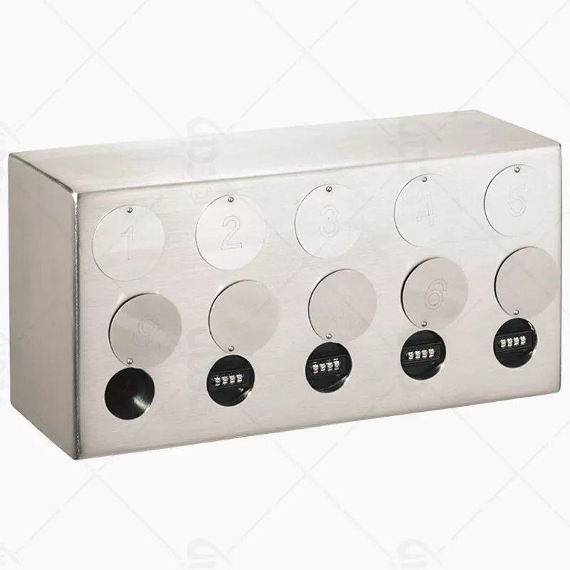 Support applique avec 10 tubes à clés