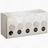 Support applique avec 10 tubes à clés